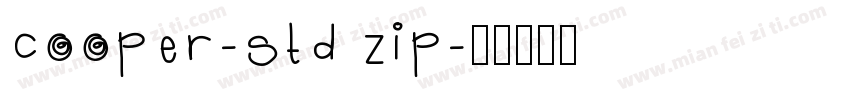 cooper-std zip字体转换